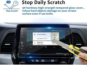 img 2 attached to 📱 8 Inch LFOTPP Tempered Glass Screen Protector for Honda Odyssey (2018-2022) EX EX-L Touring - Scratch-Resistant Infotainment Display Protective Film for Car Navigation In-Dash Touch Screen