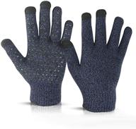 winter gloves for men: touchscreen sensitive and anti-slip functionality logo