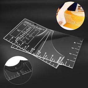 img 2 attached to SEO-friendly T-Shirt Ruler Guide: 185-inch Acrylic Measuring Tool for Centering Design, Size Chart, DIY Customized T-Shirt, Sewing, HTV Heat Press Transfer