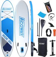 π inflatable stand up paddle board set, 10'6 Γ 32" Γ 6" non-slip - adult paddle boards with accessories, backpack & hand pump included logo