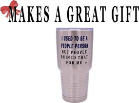 img 1 attached to Sarcastic People Person Tumbler Insulated