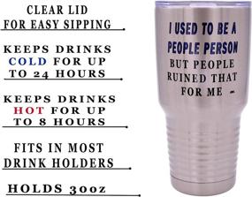 img 3 attached to Sarcastic People Person Tumbler Insulated