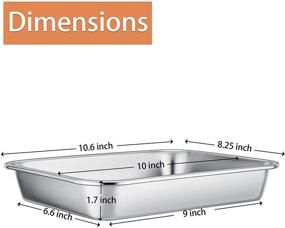 img 2 attached to Stainless CHEF Rectangular Non Toxic Dishwasher