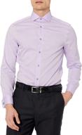 👔 stand out in style: calvin klein herringbone french sleeve men's shirts logo