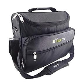 img 4 attached to 🎮 Black Shoulder Carrying Case Bag for Microsoft Xbox One Console - UbiGear Travel Carry