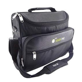img 3 attached to 🎮 Black Shoulder Carrying Case Bag for Microsoft Xbox One Console - UbiGear Travel Carry