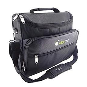 img 1 attached to 🎮 Black Shoulder Carrying Case Bag for Microsoft Xbox One Console - UbiGear Travel Carry