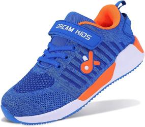 img 4 attached to 🏃 Performance-Packed Lightweight Breathable Running Sneakers: Casual Boys' Outdoor Shoes