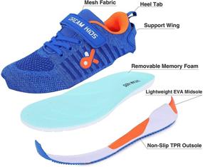 img 2 attached to 🏃 Performance-Packed Lightweight Breathable Running Sneakers: Casual Boys' Outdoor Shoes