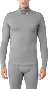 img 4 attached to 👕 LAPASA Heatgen Long Sleeve Shirt for Men - Cold Weather Baselayer, Crew Neck & Turtle Neck Thermal Top (M84/M104)