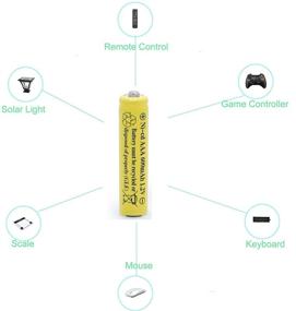 img 2 attached to 🔋 Аккумуляторы QBLPOWER NiCd AAA 1.2V 600mAh (набор из 8 штук) для наружных солнечных фонарей, солнечной лампы и садового света.