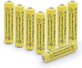 img 4 attached to 🔋 QBLPOWER NiCd AAA 1.2V 600mAh Rechargeable Batteries (8 Pack) for Outdoor Solar Lights, Solar Lamp, and Garden Light