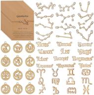 jewelry alphabet pendants horoscope necklace logo