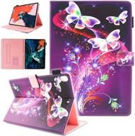 🦋 2021 ipad 9th generation case, ipad 7th / 8th generation case, ipad 10.2 case for kids girls, alugs multi-angle viewing folio case for ipad 10.2 inch tablet, butterfly flower pattern logo