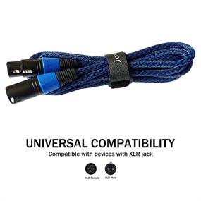 img 3 attached to 🎧 High-Quality XLR Cable 10ft 2Pack | Pure Copper Conductors | Balanced 3 Pin Male to Female | Ideal for Microphones, Lights, Speakers, Mixer, Amplifier and Audio Device | Blue (3m(10ft))