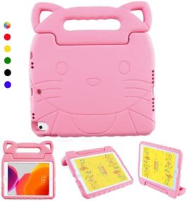 img 4 attached to Pink Shockproof Lightweight Handle Stand for iPad Air 4th Gen 10.9" 2020, iPad Pro 11" (3rd Gen) 2021 / iPad Pro 11" (2nd Gen 2020 & 1st Gen 2018) - Perfect Kids Case