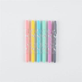 img 3 attached to Erin Condren Designer Colorful Dual-Tip Markers - Pastel Colors 6-Pack. Fine and Standard Tip Set, Double Sided for Drawing, Coloring, and Art. Suitable for All Ages - Kids and Adults