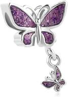 sbi jewelry women girls butterfly charm for bracelets: sparkling crystal butterflies dangle charm - perfect mother's day & birthday gift logo