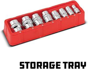 img 2 attached to Powerbuilt 941322 8 Piece Metric Zeon Socket Set - Suitable for Standard, Rusted, and Rounded Bolts/Nuts, Sizes 6mm to 19mm, Silver - Enhanced SEO