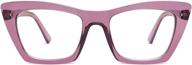 amomoma am6028: stylish oversized cat eye blue light computer reading glasses for women logo