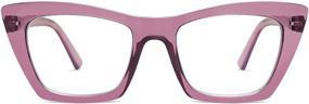 img 4 attached to AMOMOMA AM6028: Stylish Oversized Cat Eye Blue Light Computer Reading Glasses for Women