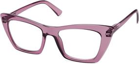 img 2 attached to AMOMOMA AM6028: Stylish Oversized Cat Eye Blue Light Computer Reading Glasses for Women