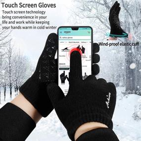 img 2 attached to Achiou Touchscreen Thermal Elastic Anti Slip Men's Accessories