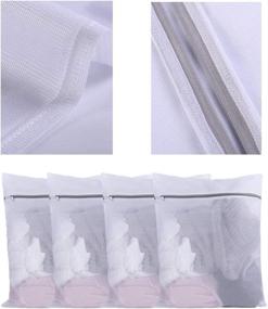 img 2 attached to 👙 Set of 8 Mesh Washing Bags – Lingerie, Socks, Underwear, Blouse Laundry Bags, 16x12 Inch