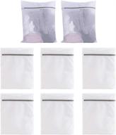 👙 set of 8 mesh washing bags – lingerie, socks, underwear, blouse laundry bags, 16x12 inch логотип