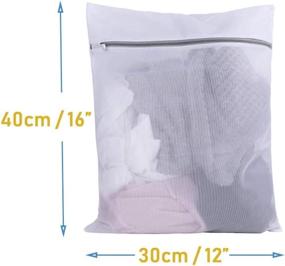 img 3 attached to 👙 Set of 8 Mesh Washing Bags – Lingerie, Socks, Underwear, Blouse Laundry Bags, 16x12 Inch