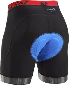 img 4 attached to Premium Performance: BALEAF Men's Cycling Underwear with 4D 🚴 Padding, Pockets – Ultimate Comfort for Biking & MTB Riding