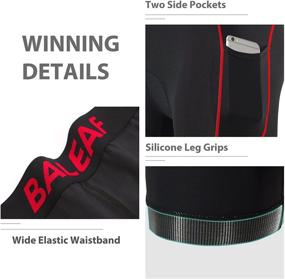 img 2 attached to Premium Performance: BALEAF Men's Cycling Underwear with 4D 🚴 Padding, Pockets – Ultimate Comfort for Biking & MTB Riding