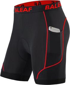 img 3 attached to Premium Performance: BALEAF Men's Cycling Underwear with 4D 🚴 Padding, Pockets – Ultimate Comfort for Biking & MTB Riding