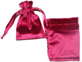 img 2 attached to 🎁 8PCS Soft Jewelry Bags: Flannel Luxury with Velvet Drawstring - Cute & Versatile Gift Bags for Candy, Wedding, and More