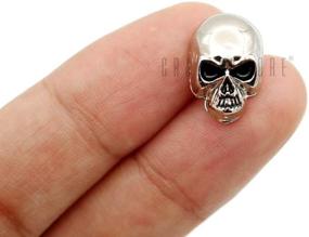 img 2 attached to SK02 Skull Rivets: Stylish Metal Ghost Skull Rapid Rivets for Leathercraft