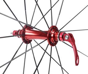 img 3 attached to 🚴 BUCKLOS Road Bike 700c Wheelset, V Brake Aluminum Hub Road Bike Wheels Front 20H Rear 24H Flat Spokes 20mm Clincher wheelset, Quick Release fit for 7-11 Speed Cassette, Bicycle Wheelset