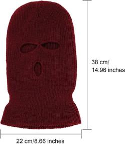 img 2 attached to Pieces 3 Hole Cover Winter Balaclava Outdoor Recreation for Climbing