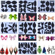 🎁 leather earring templates set of 7: bows & ties - diy craft bow making & gift wrapping stencil for card making logo