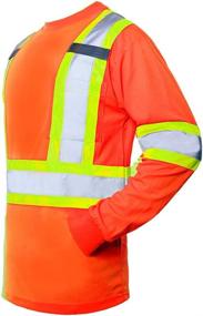 img 3 attached to 🔶 High-Visibility FONIRRA Orange Safety Sleeves T Shirt: Stay Safe and Be Seen!