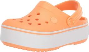 img 1 attached to 👞 Стильные и удобные детские босоножки Crocs Unisex-Child Crocband Platform Clog для каждодневного веселья!