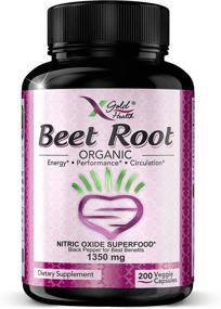 img 4 attached to Superior Organic Beet Root Powder 1350mg - Boost Circulation, Heart Health, 🌱 and Power Performance with Natural Nitrates and Black Pepper - 200 Veggie Caps