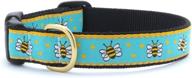 🐝 wide 1 inch upcountry bee-c-l dog collar for enhanced seo logo