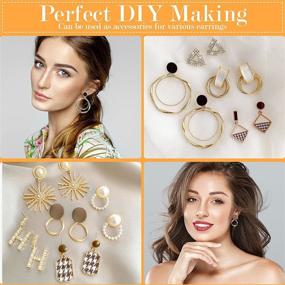 img 3 attached to 👂 Hypoallergenic Earring Making Kit: Tuceyea 3202Pcs Supplies for Stainless Steel Stud Earring Creation - Including Earring Post, Backs, Jump Rings & More!