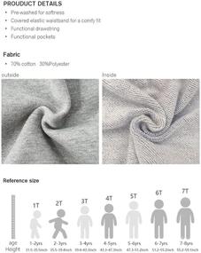 img 1 attached to Stylish and Comfy IESSRA Sweatpants for Toddler Boys - Quality Drawstring Playwear Clothing