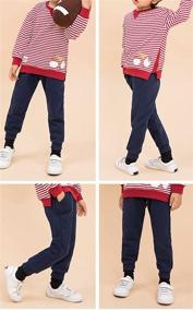 img 2 attached to Stylish and Comfy IESSRA Sweatpants for Toddler Boys - Quality Drawstring Playwear Clothing