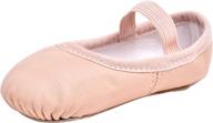 authentic leather ballet slipper/ballet shoes for babies (toddler/little kid/big kid) - premium quality logo