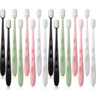 🦷 ultra gentle 16-piece bristle toothbrush set | extra soft micro-nano toothbrush for sensitive teeth, pregnancy, elderly & children | 20000 floss bristles | 2 styles logo