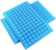 🍬 difenlun silicone candy molds: 2-pack, 126-cavity mini square chocolate, gummy, jelly, truffle, praline, caramel, & ice cube tray molds - high-quality & versatile! logo