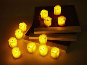 img 3 attached to 🕯️ Flameless Votive Candles with Timer – 12-Pack Battery Operated Candles for Wedding, Valentine's Day, Christmas, Halloween Decorations