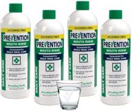 🌿 alcohol-free prevention daily care mouthwash - value 4 pack, gentle hydrogen peroxide formula, the original alcohol free mouthwash logo